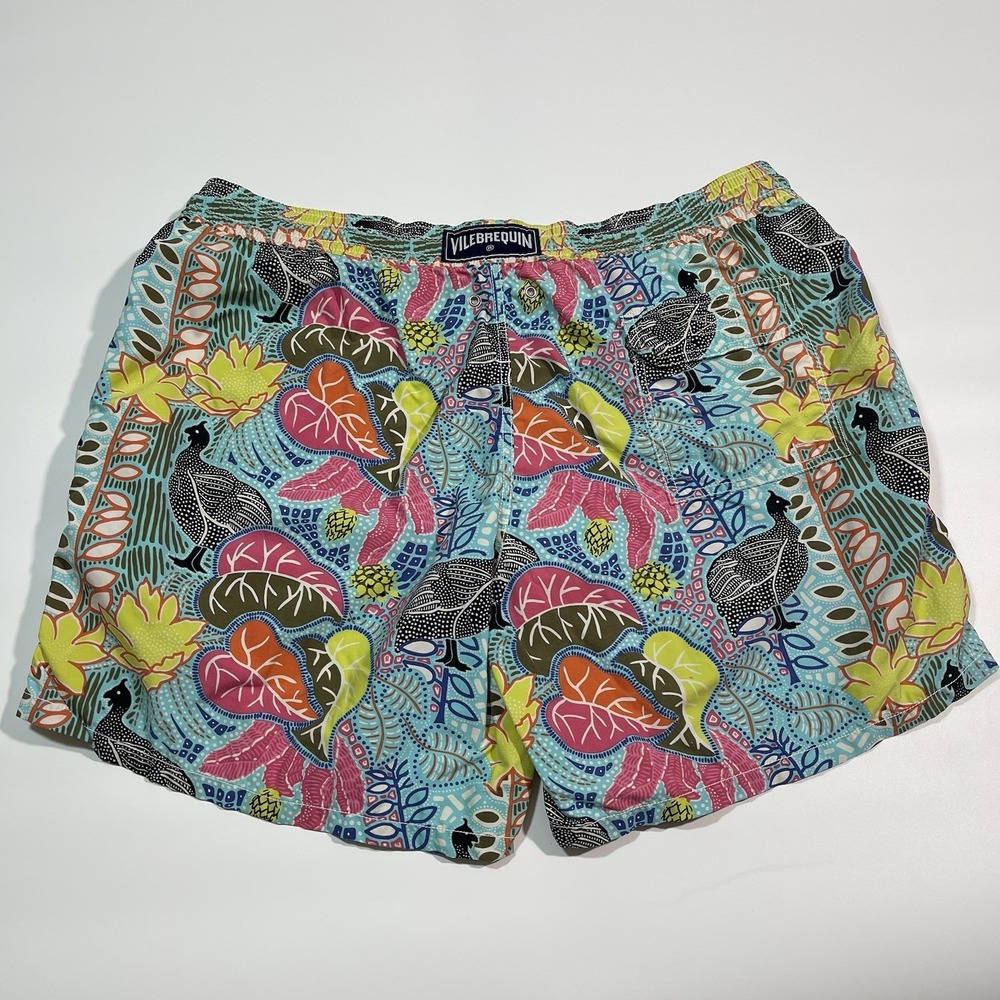 Vilebrequin Swim Trunks Mens XXL Hawaiian Summer Beach Lined Shorts - Picture 2 of 6